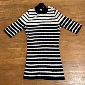 Maison Jules striped turtleneck blouse (Like New)